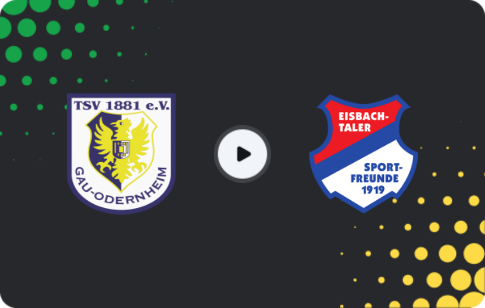 Where to watch Gau-Odernheim — Eisbachtal, Oberliga Rheinland-Pfalz/Saar, 08.03.2026