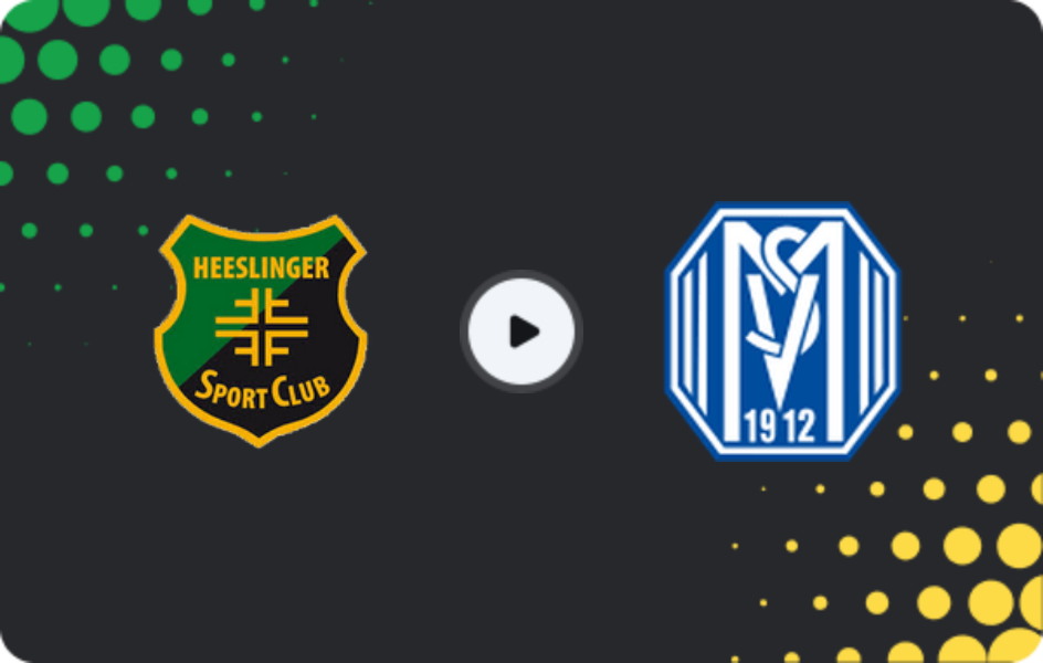 Where to watch Heeslinger SC — Meppen II, Oberliga - Niedersachsen, 08.03.2026