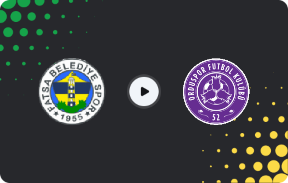 Where to watch Fatsa Belediyespor — Yeni Orduspor, 3. Lig - Group 3, 08.03.2026