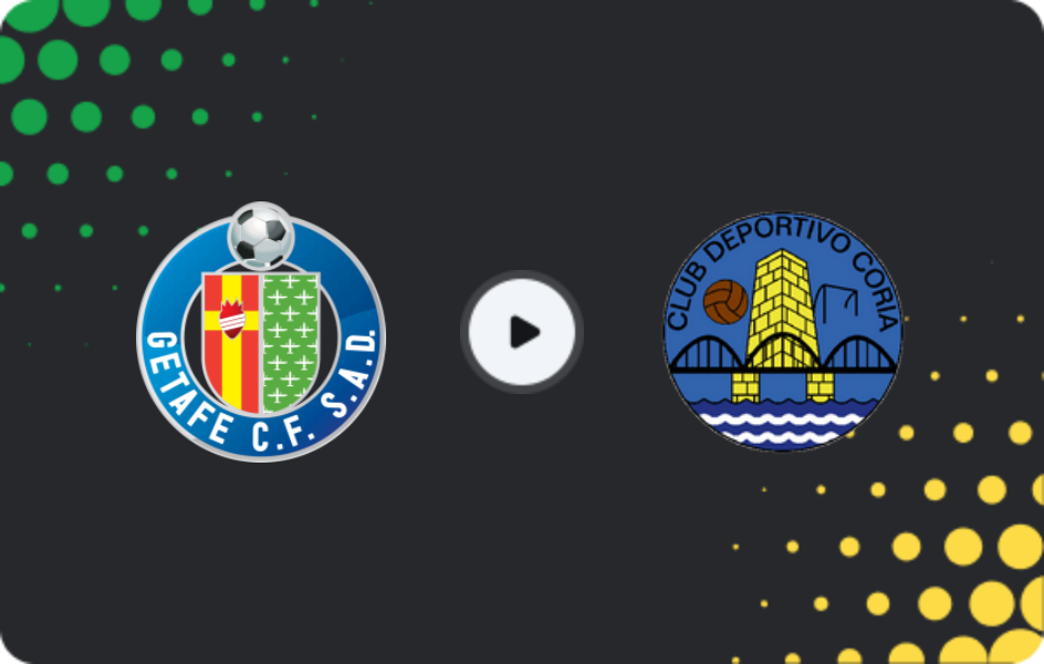 Where to watch Getafe II — CD Coria, Segunda Federación - Group 5, 08.03.2026
