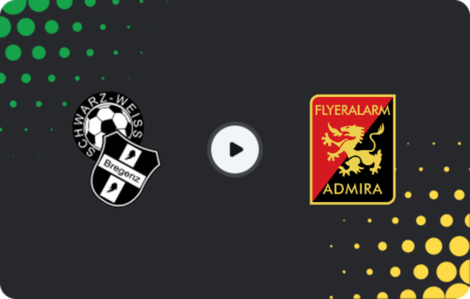 Where to watch Schwarz-Weiß Bregenz — Admira Wacker, 2. Liga, 13.03.2026