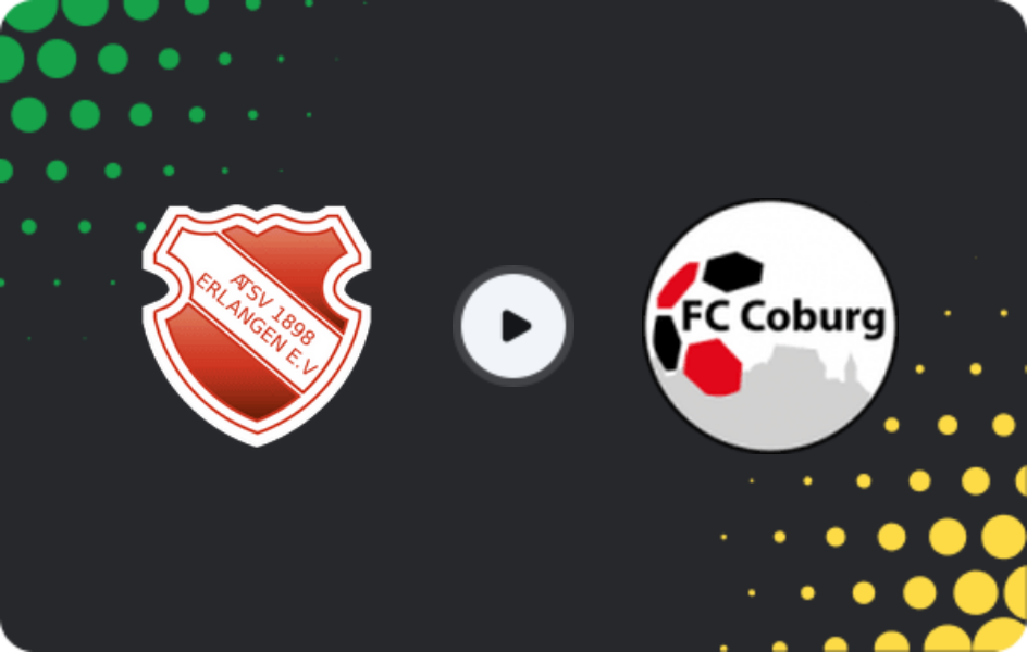 Where to watch ATSV Erlangen — Coburg, Oberliga - Bayern Nord, 13.03.2026