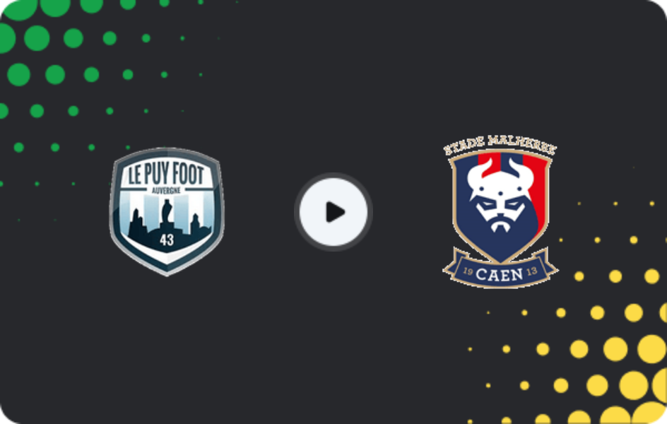 Where to watch Le Puy Foot — Caen, Championnat National, 13.03.2026