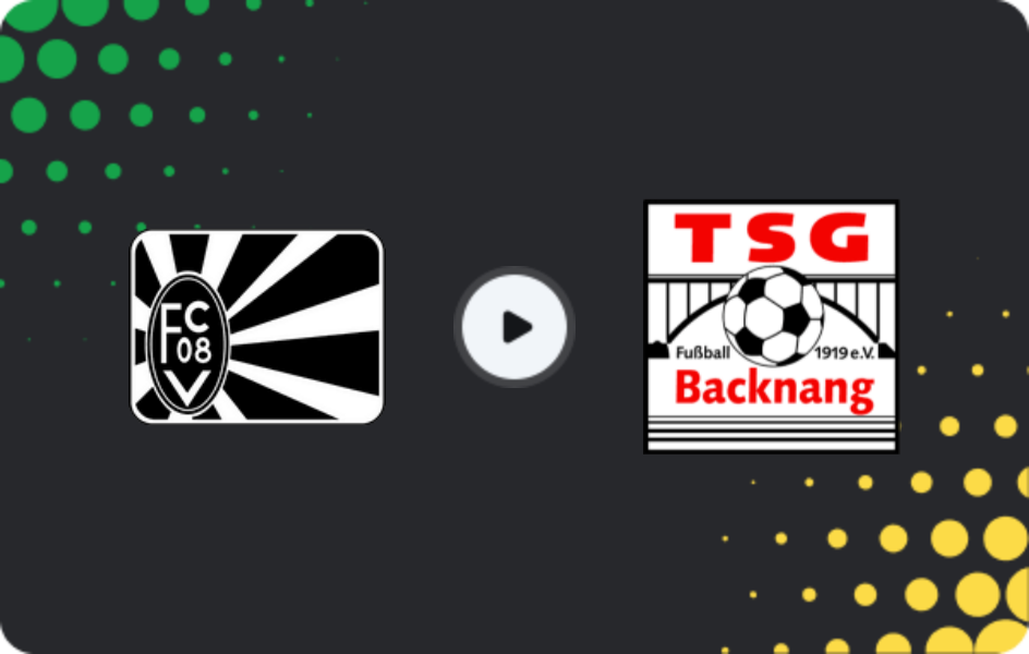 Where to watch FC 08 Villingen — Backnang, Oberliga - Baden-Württemberg, 14.03.2026