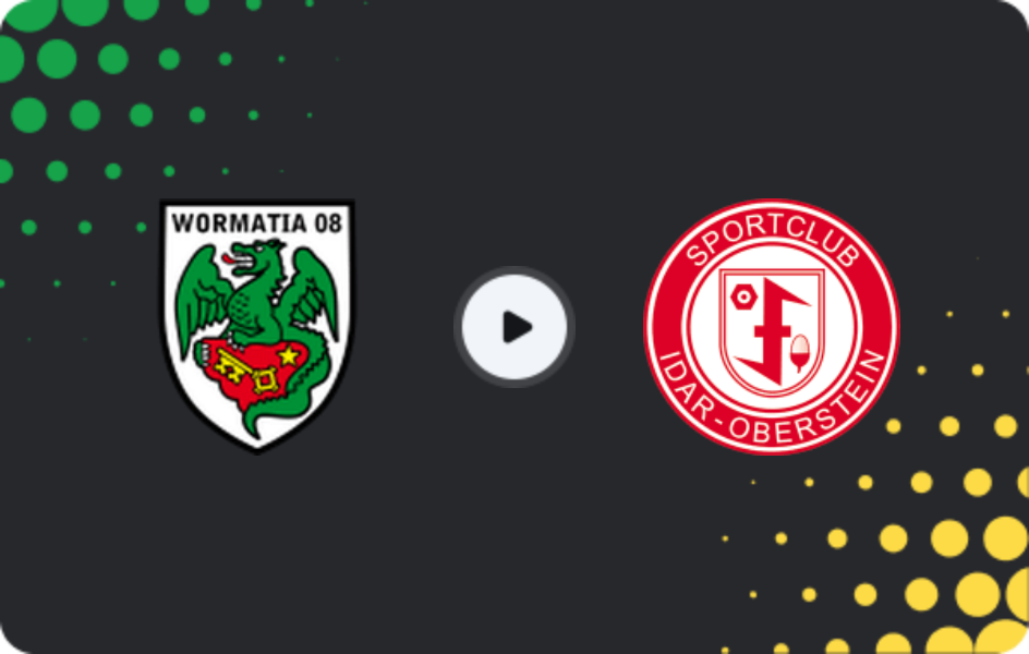 Where to watch Wormatia Worms — SC Idar-Oberstein, Oberliga Rheinland-Pfalz/Saar, 14.03.2026