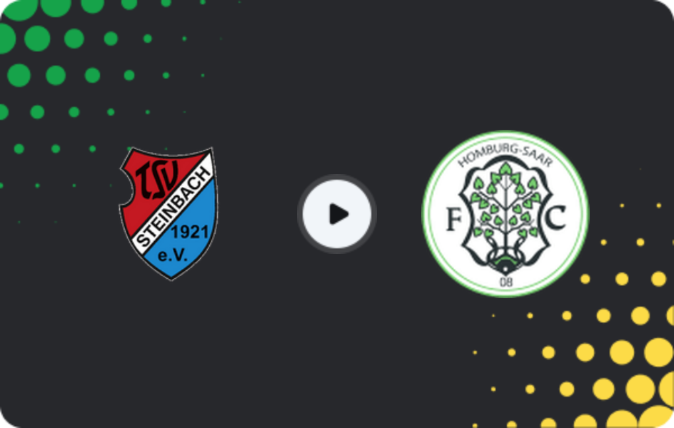 Where to watch TSV Steinbach — FC 08 Homburg, Regionalliga - SudWest, 14.03.2026