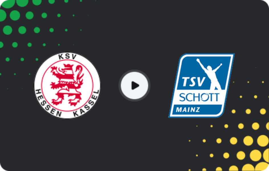 Where to watch Hessen Kassel — Schott Mainz, Regionalliga - SudWest, 14.03.2026