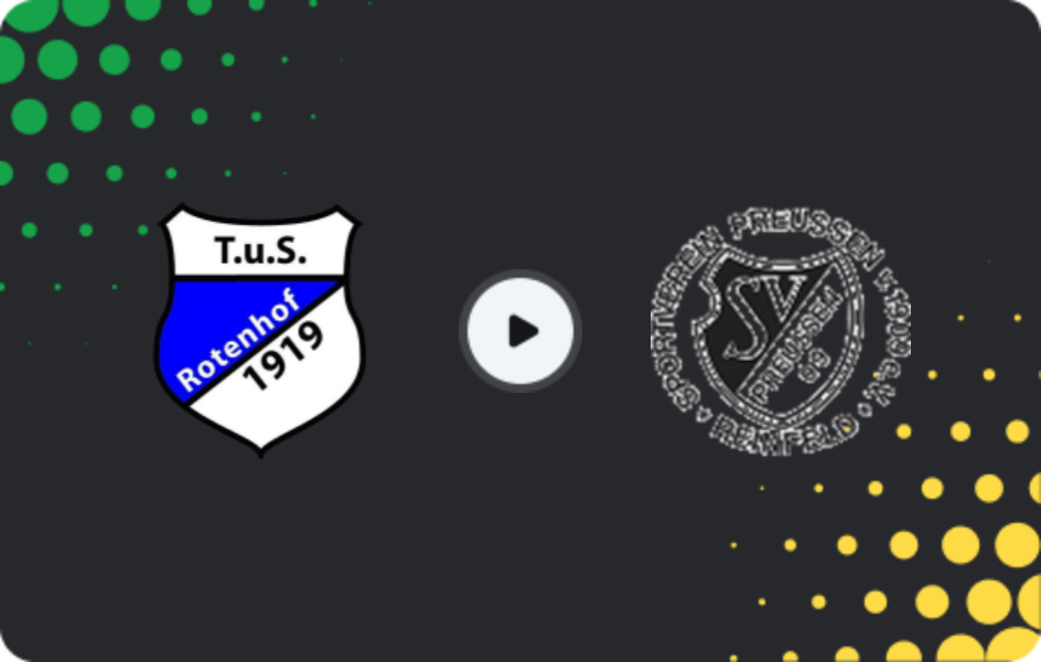 Where to watch Rotenhof — Preußen Reinfeld, Oberliga - Schleswig-Holstein, 14.03.2026