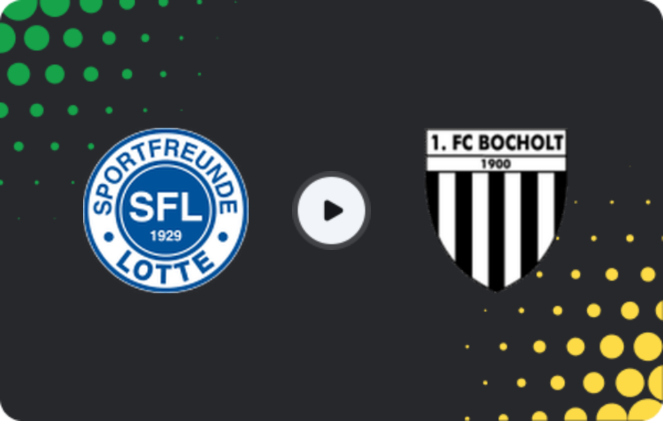 Where to watch Sportfreunde Lotte — FC Bocholt, Regionalliga - West, 14.03.2026