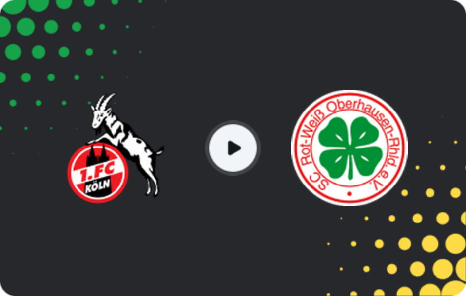 Where to watch Köln II — Rot-weiss Oberhausen, Regionalliga - West, 14.03.2026