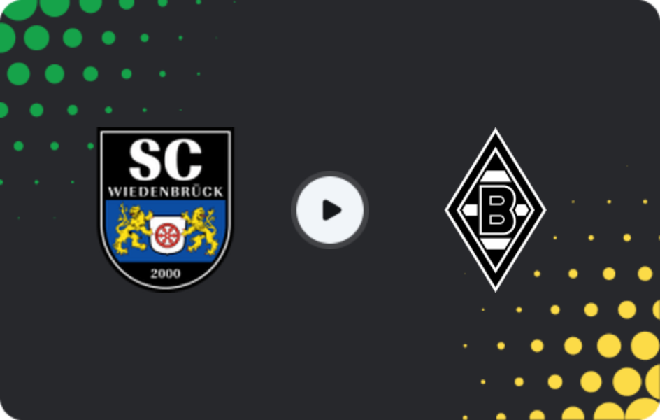 Where to watch Wiedenbrück — Borussia M'gladbach II, Regionalliga - West, 14.03.2026