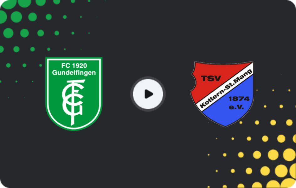 Where to watch Gundelfingen — Kottern, Oberliga - Bayern Süd, 14.03.2026