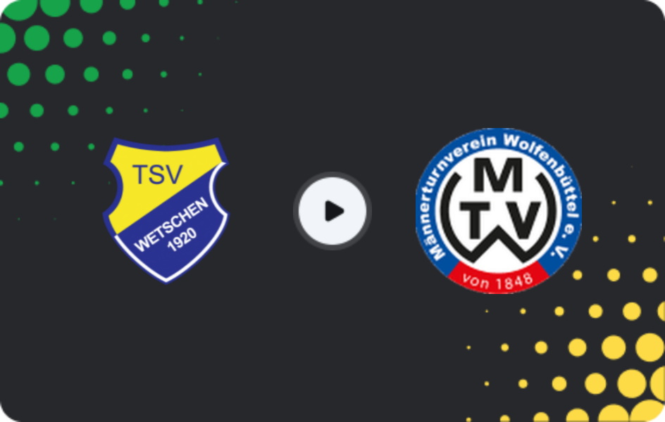 Where to watch Wetschen — Wolfenbuttel, Oberliga - Niedersachsen, 14.03.2026