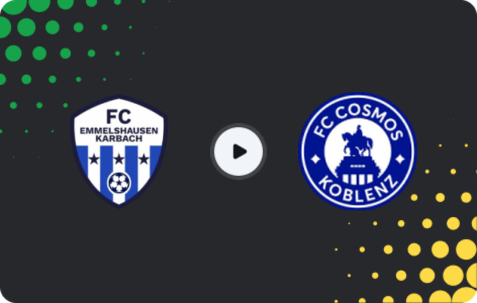 Where to watch FC Emmelshausen-Karbach — Cosmos Koblenz, Oberliga Rheinland-Pfalz/Saar, 14.03.2026