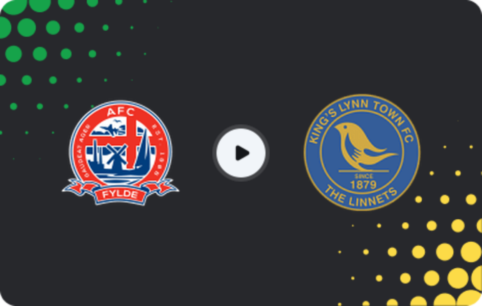 Where to watch AFC Fylde — King's Lynn Town, National League - North, 14.03.2026