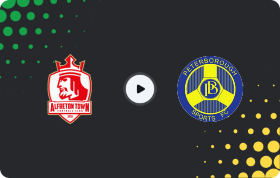 Where to watch Alfreton Town — Peterborough Sports, National League - North, 14.03.2026