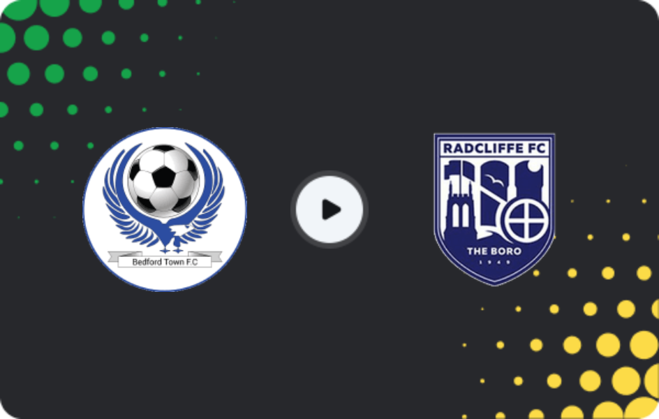 Where to watch Bedford Town — Radcliffe, National League - North, 14.03.2026