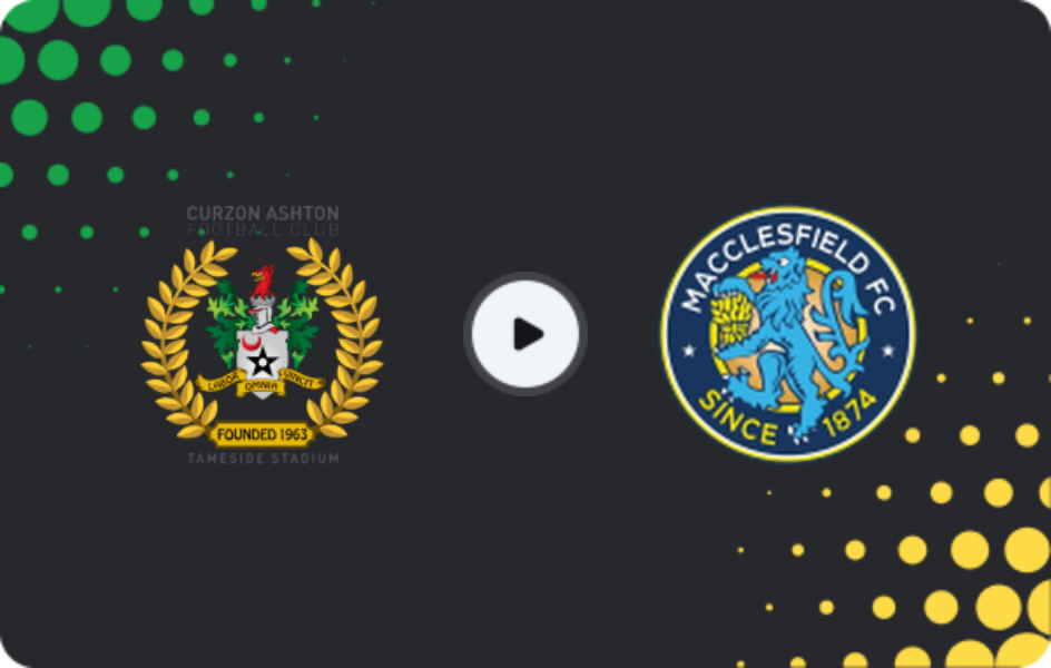 Where to watch Curzon Ashton — Macclesfield, National League - North, 14.03.2026