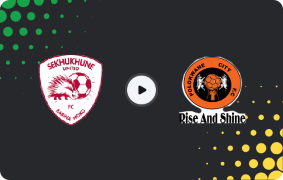 Where to watch Sekhukhune United — Polokwane City, Premiership, 14.03.2026