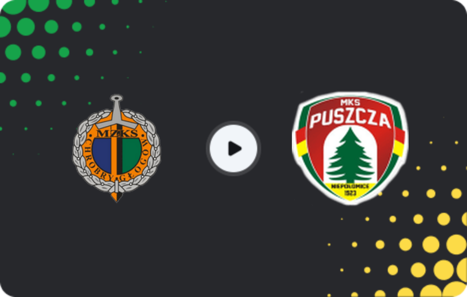 Where to watch Chrobry Głogów — Puszcza Niepołomice, 1 Liga, 14.03.2026