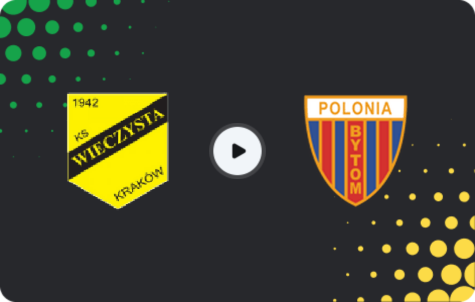 Where to watch Wieczysta Kraków — Polonia Bytom, 1 Liga, 14.03.2026