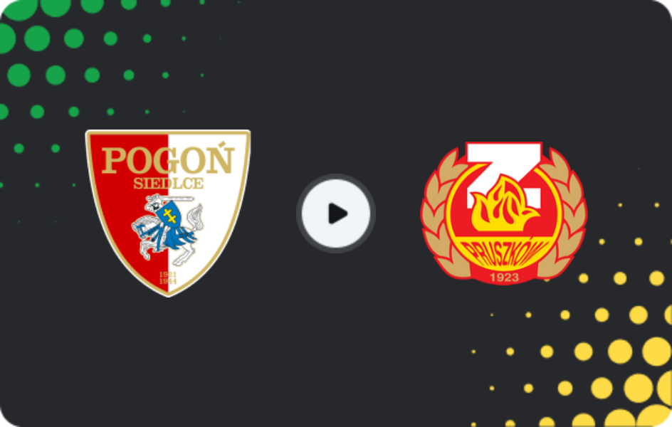 Where to watch Pogoń Siedlce — Znicz Pruszków, 1 Liga, 14.03.2026