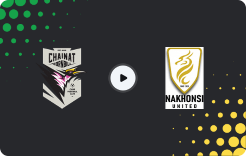 Where to watch Chainat — Nakhon Si Thammarat, League 2, 15.03.2026