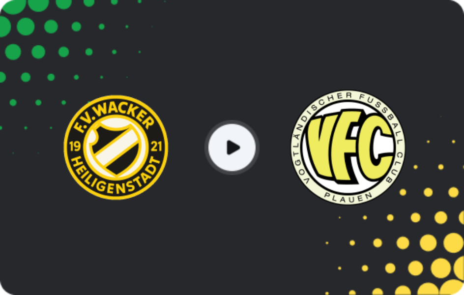 Where to watch Heiligenstadt — Plauen, NOFV-Oberliga Süd, 15.03.2026