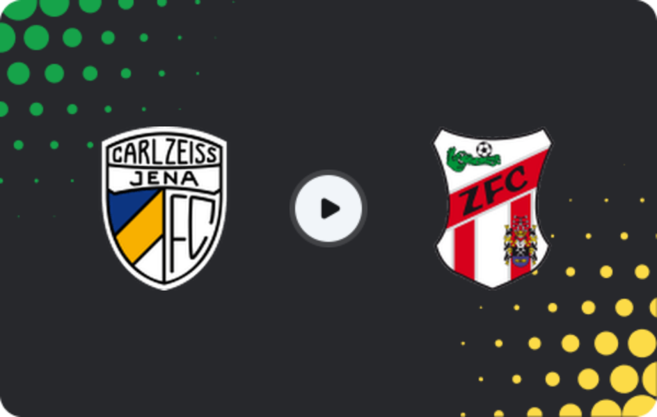 Where to watch FC Carl Zeiss Jena — ZFC Meuselwitz, Regionalliga - Nordost, 15.03.2026