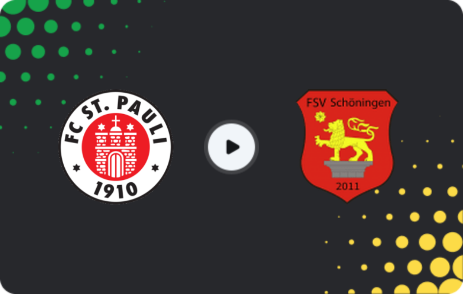 Where to watch St. Pauli II — Schöningen, Regionalliga - Nord, 15.03.2026