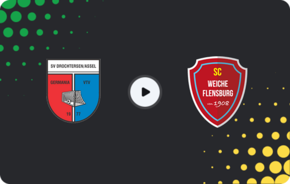 Where to watch SV Drochtersen/Assel — Weiche Flensburg, Regionalliga - Nord, 15.03.2026
