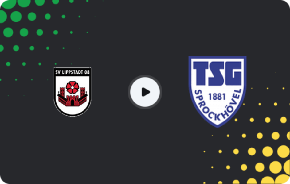 Where to watch Lippstadt 08 — Sprockhovel, Oberliga - Westfalen, 15.03.2026