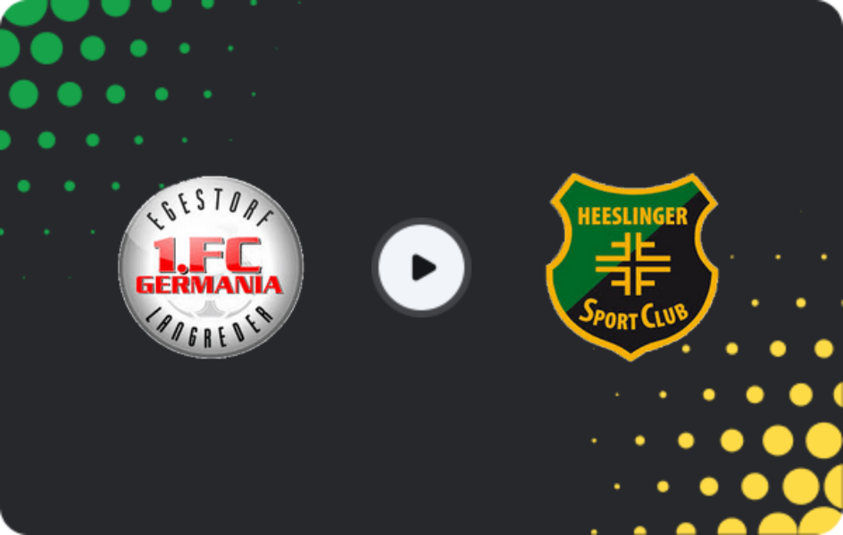Where to watch Germania Egestorf — Heeslinger SC, Oberliga - Niedersachsen, 15.03.2026