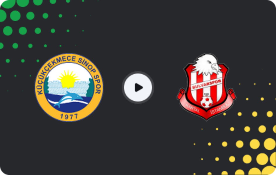 Where to watch Küçükçekmece Sinopspor — Kartal Bulvarspor, 3. Lig - Group 1, 15.03.2026