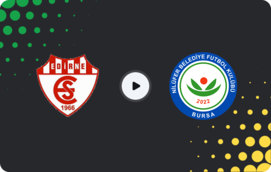 Where to watch Edirnespor — Nilüfer Belediye, 3. Lig - Group 1, 15.03.2026