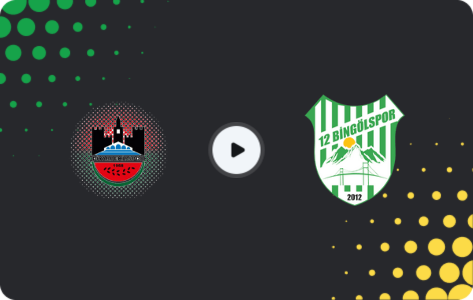 Where to watch Diyarbekirspor — 12 Bingölspor, 3. Lig - Group 2, 15.03.2026
