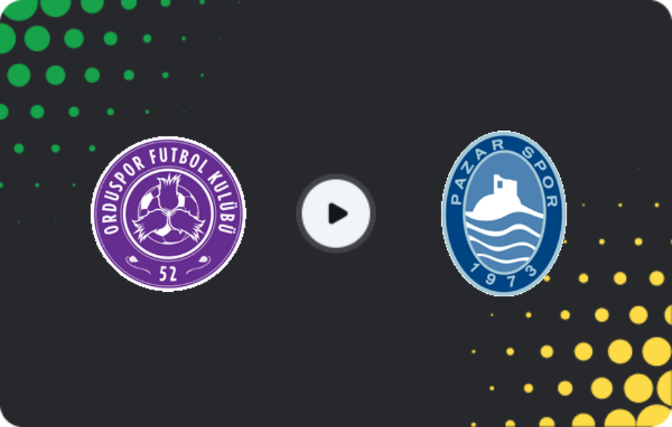 Where to watch Yeni Orduspor — Pazarspor, 3. Lig - Group 3, 15.03.2026