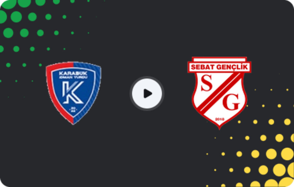 Where to watch Karabük İdman Yurdu — Sebat Gençlikspor, 3. Lig - Group 3, 15.03.2026
