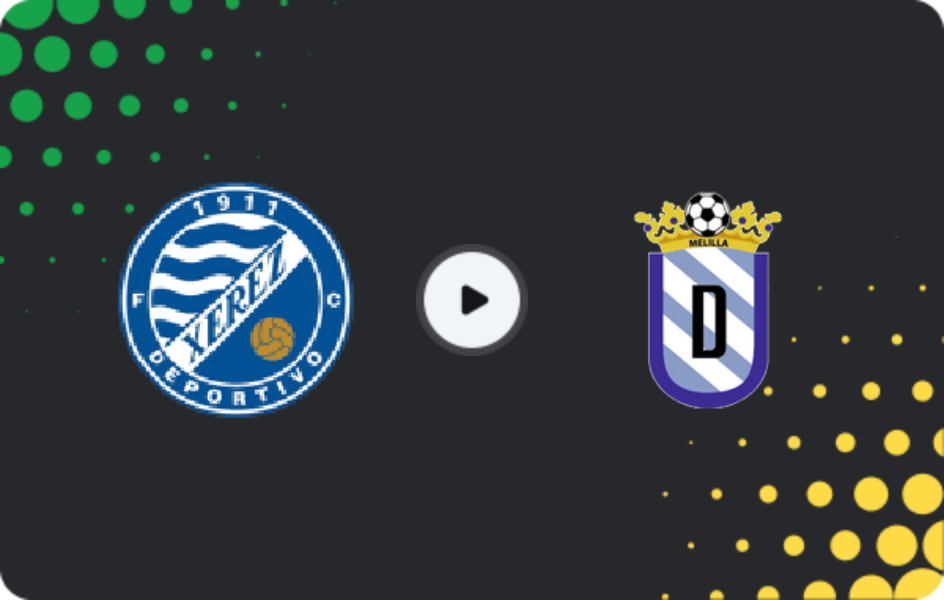 Where to watch Xerez Deportivo — Melilla, Segunda Federación - Group 4, 15.03.2026
