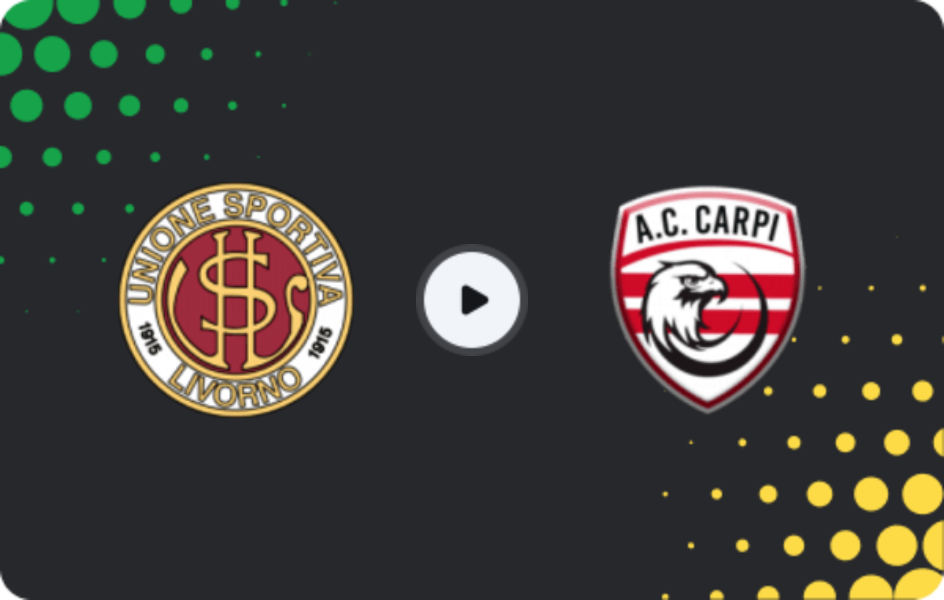 Where to watch Livorno — Athletic Carpi, Serie C - Girone B, 15.03.2026