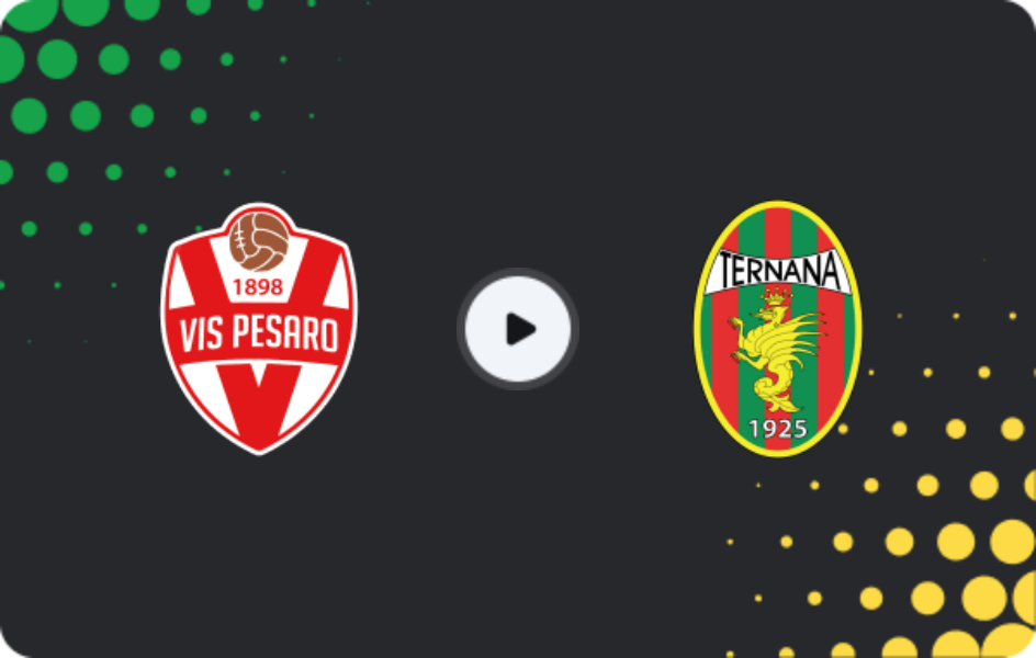 Where to watch Vis Pesaro — Ternana, Serie C - Girone B, 15.03.2026