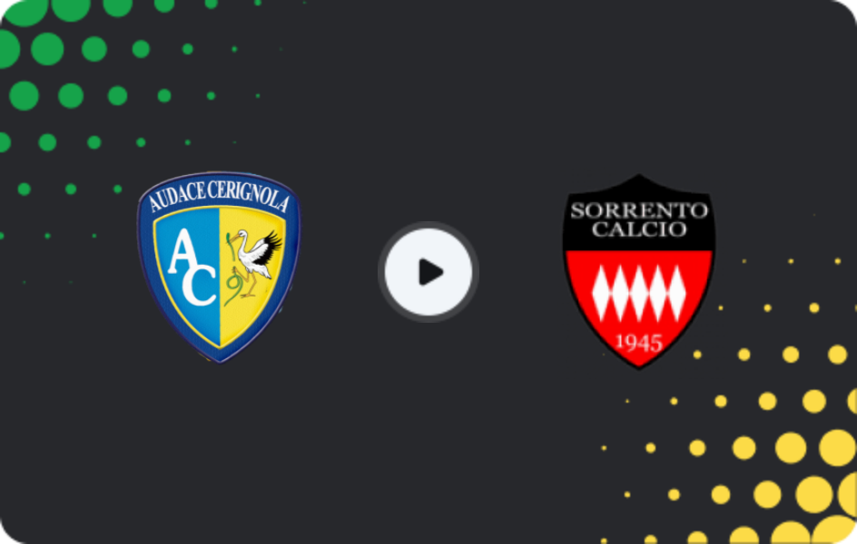 Where to watch Audace Cerignola — Sorrento, Serie C - Girone C, 15.03.2026