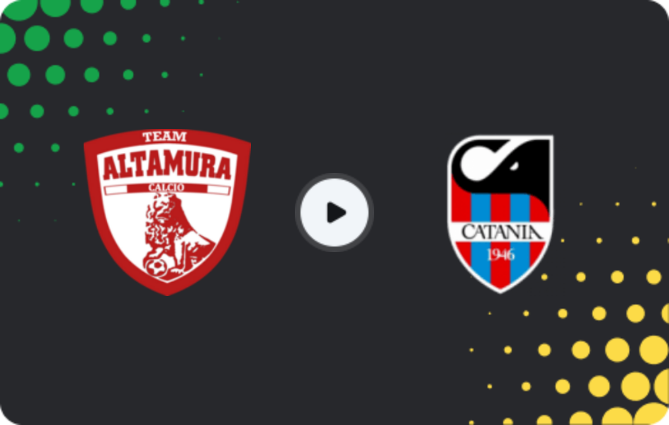 Where to watch Team Altamura — Catania, Serie C - Girone C, 15.03.2026