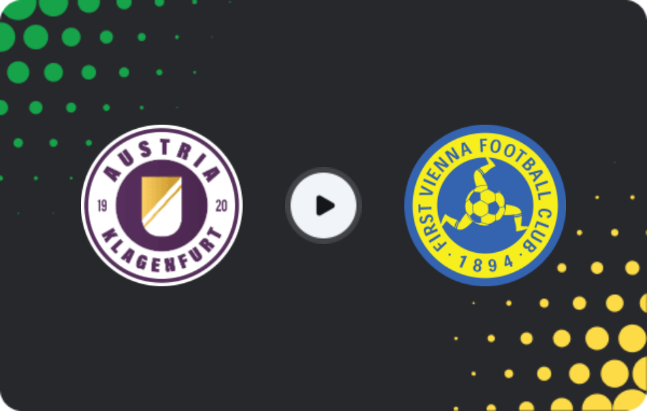 Where to watch Austria Klagenfurt — First Vienna, 2. Liga, 20.03.2026