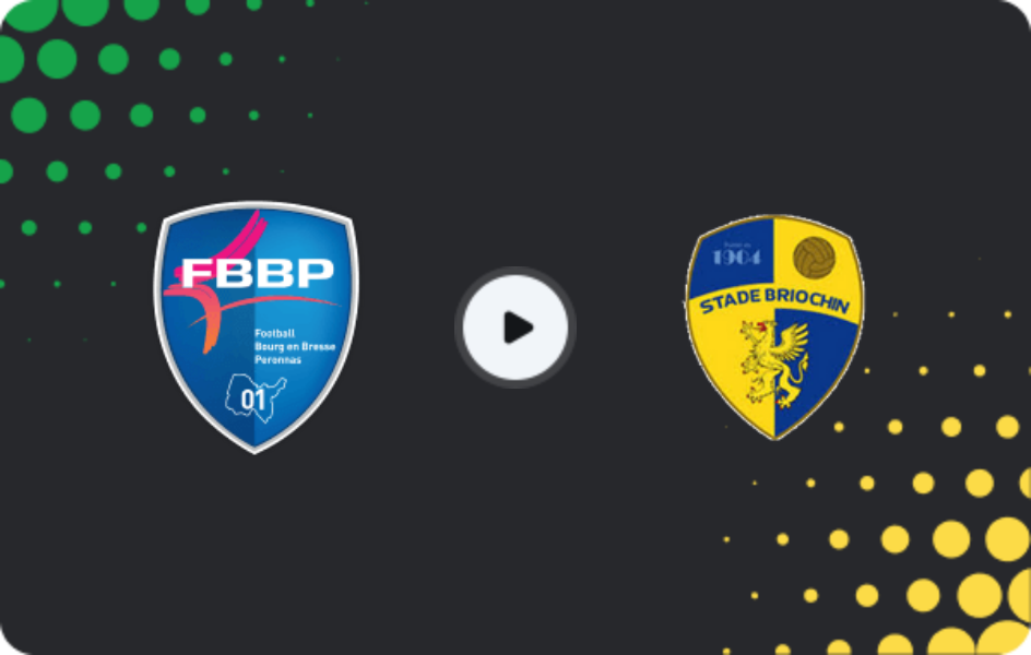 Where to watch Bourg-en-bresse 01 — Stade Briochin, Championnat National, 20.03.2026