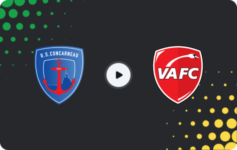 Where to watch Concarneau — Valenciennes, Championnat National, 20.03.2026