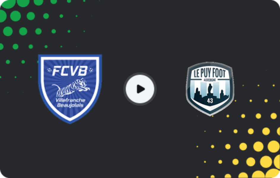 Where to watch Villefranche — Le Puy Foot, Championnat National, 20.03.2026
