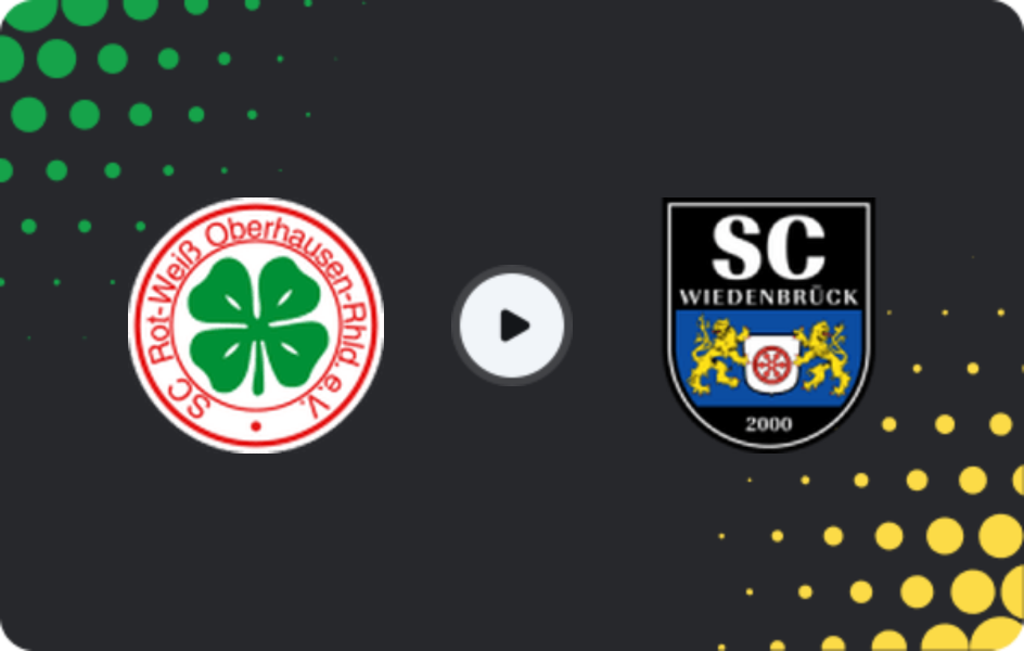 Where to watch Rot-weiss Oberhausen — Wiedenbrück, Regionalliga - West, 21.03.2026