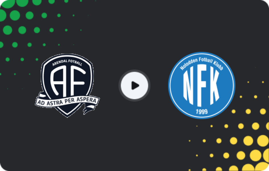 Where to watch Arendal — Notodden, Friendlies Clubs, 21.03.2026