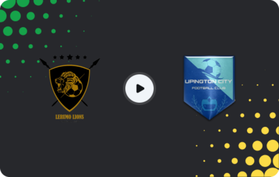 Where to watch Lerumo Lions — Upington City, 1st Division, 21.03.2026